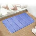 thumbnail image 1 of Taotanxi Memory Foam Bath Mat Rug, Soft Non Slip Absorbent Bathroom Shower Rugs, 24x15 Inches, Blue, 1 of 6