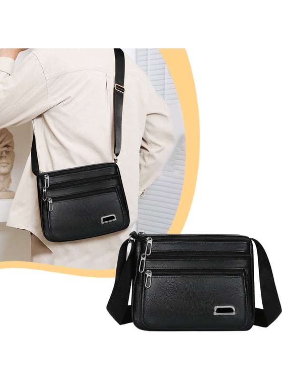Men Crossbody Purse for Women And Men Ladies Soft Pu Leather Shoulder Bag Medium Roomy Handbag Fashion Tote Top Handle Satchel