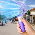 thumbnail image 1 of Taotanxi Mini Portable Fan Powerful Handheld Fan Rechargeable,3 Speeds Personal Small Hand Fan for Travel Makeup Eyelash Fan for Stylish Kids Girls Women USB Cute Design Purple, 1 of 6