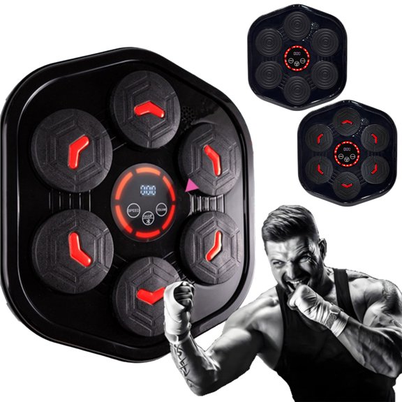 Taotanxi Music Boxing Machine Wall Mounted - Interactive Maquina De Boxeo Musical Pared | Bluetooth Musical Boxing Machine Experience For Home Fitness (B)