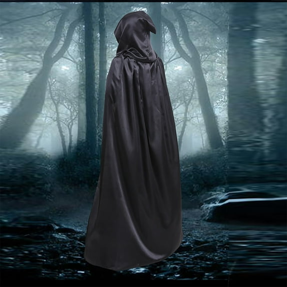 Wovilon New Hooded Cloak Coat Robe Shawl Halloween Party