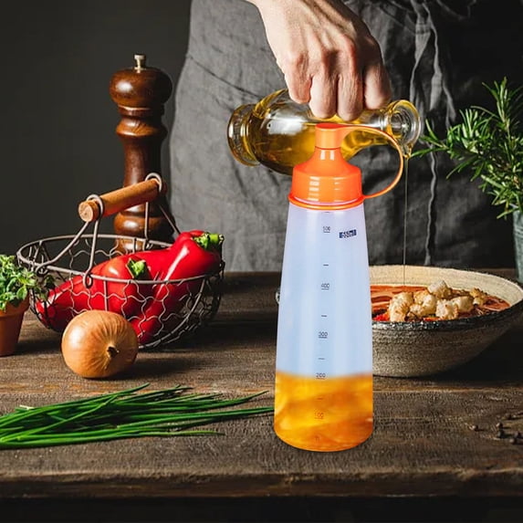 Taotanxi Oil Bottle Dispensergraduated Squeeze Sauce Bottlesqueeze Plastic Jam Bottlesalad Drizzlekitchen Sauce Oil Jar C