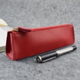 thumbnail image 1 of Taotanxi Pencil Case Red Pencil Bag PU Leather Pen Case Small Zipper Pouch for Pencils, Pens, Markers, Makeups, Change, Coins, 1 of 6