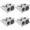 thumbnail image 1 of Taotanxi Pencil Sharpeners Manual Twin Metal Dual Sharpening Blade Double Holes Rectangular Pencil Sharpener for Colored Graphite Pencils Crayons Jumbo, Pack of 4,Silver, 1 of 9
