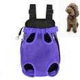 thumbnail image 1 of Taotanxi Pet Carrier Backpack, Legs Out Adjustable Pet Front Cat Dog Carrier Backpack, Easy-Fit Dog Travel Backpack Carrier for Hiking Camping for Small Medium Puppies Cats (XL, Purple), 1 of 6