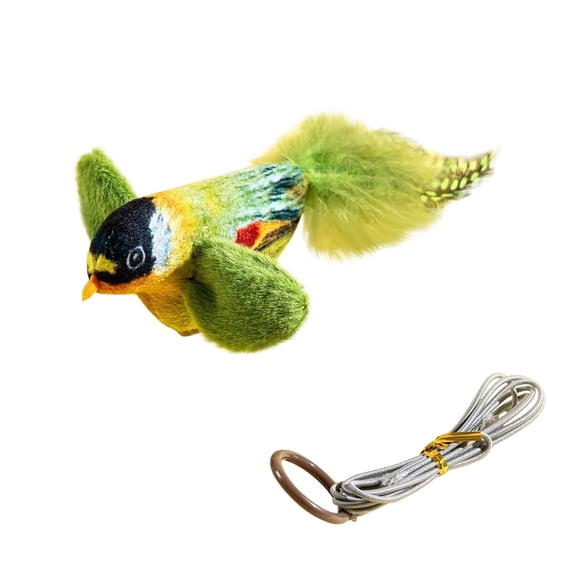 Taotanxi Pet Crafts Supply Kitten Crazy Catnip, Fun Cuddle Chase Hunt Irresistible Stimulation Soft Plush Boredom Relief Interactive Cat Toy With Realistic Feathers, Fits All Breeds Sizes