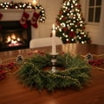 thumbnail image 1 of Taotanxi Pine Candle Ring, Christmas, 12" D, Plastic, Fits a 4" Candle, 1 of 5