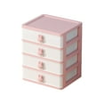thumbnail image 1 of Taotanxi Plastic Drawer Storage, 1 Pc Storage Bins With Drawers 4 Drawers Storage Station Cube for Cosmetic Makeup Stationery, 1 of 6