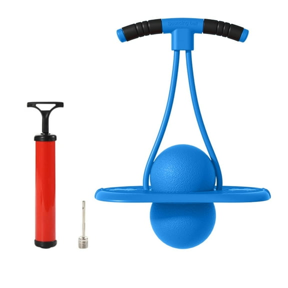 Taotanxi Pogo Jumper with Handle and Ball Pump, High Jump Toy Bounce Jump Trick Board Pogo Bouncing Ball Safe and Fun Pogo Stick for Kids Boys Girls and Adults (Pink)