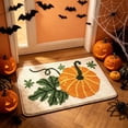 thumbnail image 1 of Taotanxi Pumpkin Bath Mat, Cute Pumpkin Orange Rugs, Soft, Plush Shaggy, High Absorbent, Non-Slip, Machine Washable, Tub Living Bedroom Kitchen Decoration, 15.7" x 23.6", Halloween Pumpkin, 1 of 6