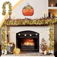 thumbnail image 1 of Taotanxi Pumpkin Fall Maple Leaf Garland, 6Ft Hanging Vine White Maple Garland Artificial Autumn Foliage Thanksgiving Decor for Home Wedding Fireplace Party Christmas, 1 of 6