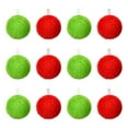 thumbnail image 1 of Taotanxi Red and Green Furry Christmas Ball Ornaments for Christmas Hanging Decorations Soft Faux Fur Pom Pom Ball Ornaments for Home Party Supplies Fireplace Mantel Wall Decor, 1 of 5
