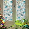 thumbnail image 1 of Taotanxi Retro Christmas Snowflakes Window Privacy Film,Christmas Stained Glass Window Tint for Home,3D Rainbow Static Cling Sticker for Bathroom Living Room Glass Door,16.93 x 39.37 Inch, 1 of 7