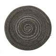thumbnail image 1 of Taotanxi Round Braided Placemats Washable Table Placemats Cotton Polyester Place Mats 7 inch Circle Table Mats for Holiday Party (Gray), 1 of 5