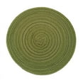 thumbnail image 1 of Taotanxi Round Braided Placemats Washable Table Placemats Cotton Polyester Place Mats 7 inch Circle Table Mats for Holiday Party (Green), 1 of 5
