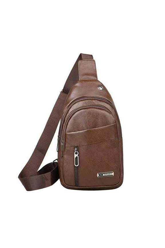 Sale Over 50% Off Men'S And Women'S Shoulder Backpack, Chest Bag, Messenger Bag, With Headphone Jack, Suitable for Hiking, Camping And Outdoor