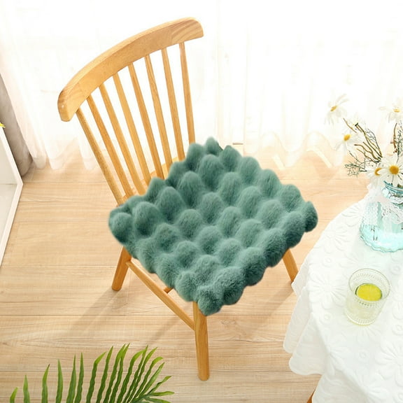Taotanxi Seat Cushion Chair Cushions Thicken Soft Student Seat Pad Winter Warm Office Chair Sit Mat Non-Slip Feelers Stool Cushions,Green