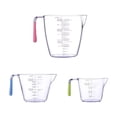 thumbnail image 1 of Taotanxi Set Of 3 Thick Plastic Measuring Cups For Home Kitchen Use, Transparent, Clearly Marked, Available In 200Ml, 400Ml And 900Ml Sizes., 1 of 7