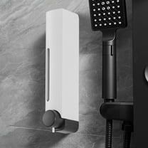 Taotanxi Shampoo and Conditioner Dispenser Shower Soap Dispenser Shower Dispenser No Drill Shampoo Dispenser for Shower Wall, Body Wash Wall Mounted for Bathroom Hotel,1200ML,White