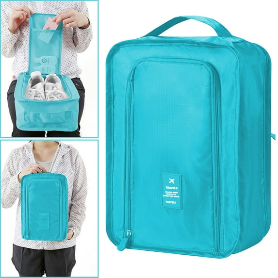 Taotanxi Shoe Bags For Travel, Used As For Storage or Shoe Travel Bag, Space Saving When Travelling With This Travel Shoe Bags For Packing, Featuring Waterproof Nylon Sneaker Bag. (Sky Blue/01)