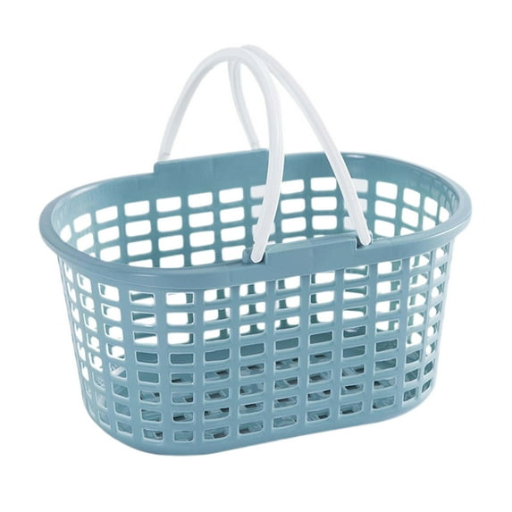 Taotanxi Shower Caddy Basket, Portable Storage Basket with Dual Handle, Stackable Plastic Caddy Organizer Bin for Campers, Bathroom, Dorm