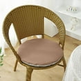 thumbnail image 1 of Taotanxi Simples Solid Color Round Cushion Thick Non Slip Chair Pad Round Stool Butt Pad Waterproof Stool Cushion 11.81x11.81in,Coffee, 1 of 6