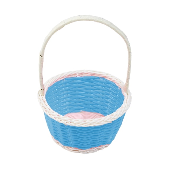 Taotanxi Small Woven Baskets Handle Easter Egg Baskets Mini Candy for Boys and Girls