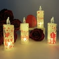 thumbnail image 1 of Taotanxi Spring Pillar Candles Flameless LED Chinoiserie,Fake Candle, Battery Operated Candles/No Battery Included for Valentine Bedroom Birthday Wedding Christmas Decorations Home Decor, 1 of 7