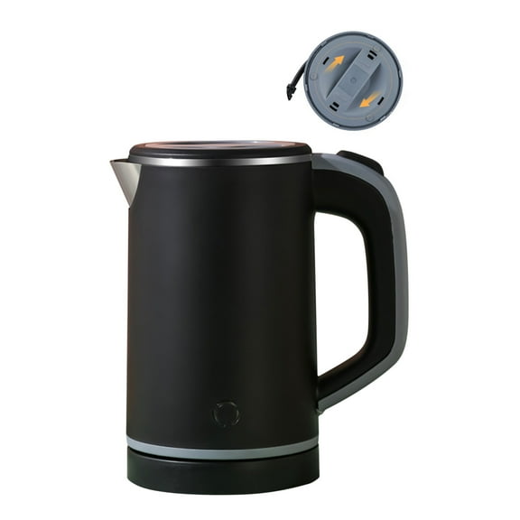 Taotanxi Stainless Steel Electric Kettle, 1.7 Liter Tea Kettle Electric & Hot Water Kettle, 1500W Fast Boil With Led Light, Auto Shut-Off And Boil-Dry Protection(Black)