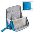 thumbnail image 1 of Taotanxi Standing Up Makeup Bag Multi-Purpose Large Capacity Cloth Standing Makeup Bag Portable Waterproof Toiletry Bag With Compartments, (Blue), 1 of 7