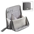 thumbnail image 1 of Taotanxi Standing Up Makeup Bag Multi-Purpose Large Capacity Cloth Standing Makeup Bag Portable Waterproof Toiletry Bag With Compartments, (Gray), 1 of 7