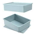 thumbnail image 1 of Taotanxi Storage Bins with Lids Plastic Containers Stackable Storage Box Baskets for Organizing Shelves(Blue), 1 of 9