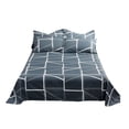 thumbnail image 1 of Taotanxi Striped Sheet Set Queen Size, 3 Piece Soft Printed Microfiber Sheet Set,(Bed sheet 1.2*2.3 m+two pillowcases), 1 of 6
