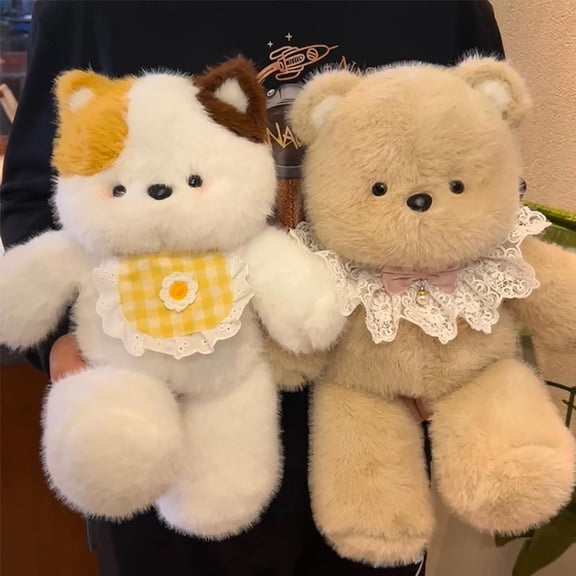 Taotanxi Teddy Bear Stuffed Animal, Cute Animal Plushies for Girls, Boys and Babies, Stuffed Bear Plush Toys, Adorable Stuffed Animal for Kids Party Favors, Classroom Prizes, Easter Basket Stuffers