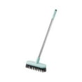 thumbnail image 1 of Taotanxi Tile Grout Brush Crevice Floor Scrub Brush 45° Bathtub Clean Tool 5inches Wide 18inches Long Handle Grout Scrubber Indoor Kitchen Push Broom for Hard to Reach Areas, 1 of 5