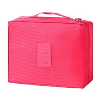 Taotanxi Travel Makeup Bag Cosmetic Bag Makeup Bag Toiletry bag for women and men (Hot Pink)
