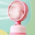 thumbnail image 1 of Taotanxi USB Desk Fan, 6.1 Inch Small Quiet Powerful 3 Speeds, Personal Mini Portable Desktop Table Fans, Cooling for Home Office Car Travel Indoor Outdoor Pink, 1 of 6