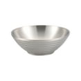 thumbnail image 1 of Taotanxi Unbreakable 304 Stainless Steel Rice Bowls Dinnerware Tableware Thick Bowl Double-Deck Food Storage Container for Soup, Popcorn, Fruit, Salad, Noodle, Etc (Silver, 16Cm), 1 of 6