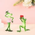 thumbnail image 1 of Taotanxi Valentine's Day Frog Figurines Decor Funny Cute Craft Resin Frog Sculpture Statue for Home Office Desk Tabletop Bathroom Decoration, Ornament Gift, 1 of 7