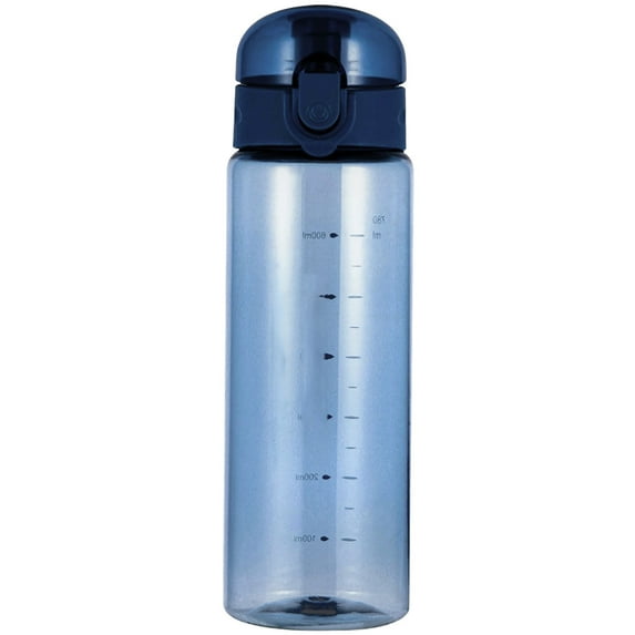 Taotanxi Water Bottle Sports Water Bottle, Reusable Clear Water Bottle BPA-Free Water Bottle, Leak-Proof Plastic Water Bottle, Flip Top Drink Bottles for Travel Gym (26oz, Blue)