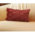 thumbnail image 1 of Taotanxi Wine Soft Polyester Short Wool Velvet Decorative Throw Pillow Covers 12x20 inch White Rectangular Luxury Style Cushion Cases Pillow Shell for Sofa Bedroom, 1 of 6