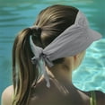 thumbnail image 1 of Taotanxi Women Visor Sun Hat Wide Brim Hat Adjustable Foldable Ponytail Beach Hat Summer UV Protection Outdoor Cap UPF 50+, 1 of 9