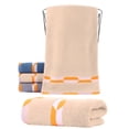 thumbnail image 1 of Taotanxi Yellow Hand Towel 1PC with Woven Band Design Soft and Absorbent 100% Cotton Quick Dry Towels for Bathroom or Guestroom 13 x 28 Inch, 1 of 5