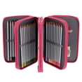 thumbnail image 1 of Taotanxi Zippered Pencil Case-Canvas 72 Slots Handy Pencil Holders for for Prismacolor Watercolor Pencils, Colored Pencils, Marco Pencils (Hot Pink), 1 of 9