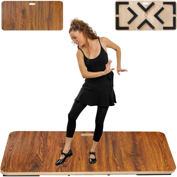 Tap Board for Tap Dancing | Portable Dance Floor for Any Surface | Cushioned Tap Dance Floor | Tap Dance Floor Mat | Dance Practice Floor Home & Studio | Practice Dance Floor