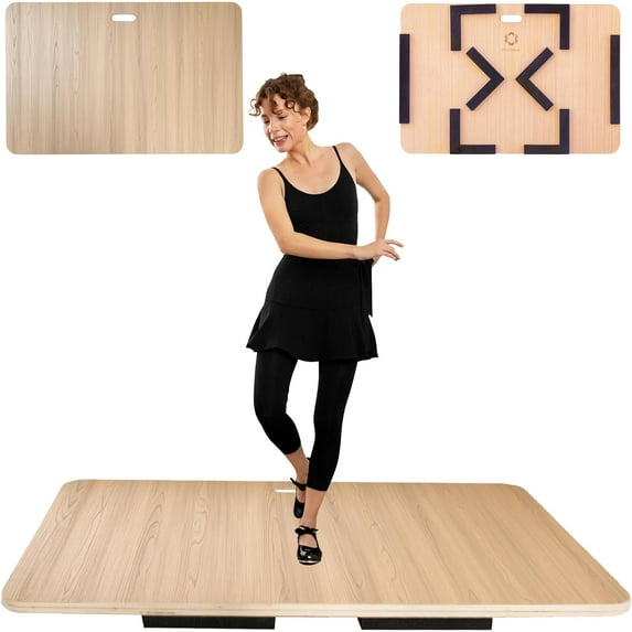 Tap Board for Tap Dancing | Portable Dance Floor for Any Surface | Cushioned Tap Dance Floor | Tap Dance Floor Mat | Dance Practice Floor Home & Studio | Practice Dance Floor