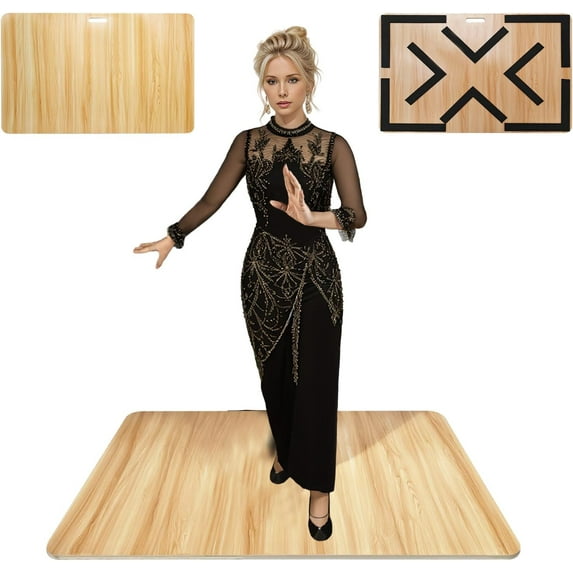 Tap Board for Tap Dancing Portable Tap Dance Board - Ideal for Dancers Home & Outdoor, Portable Stage Platform, Versatile Dance Floor Tiles - Pro-Quality Tap Dancing Practice Board
