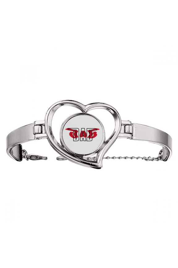 Tap Dance Arm Air Art Deco Fashion Bracelet Heart Jewelry Wire Bangle
