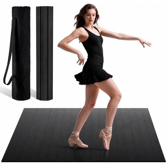 Tap Dance Floor for Any Surface - Portable Dance Floor with Storage Bag,Large Floor Mat- Ideal for , Studio & Outdoor Tap Practice