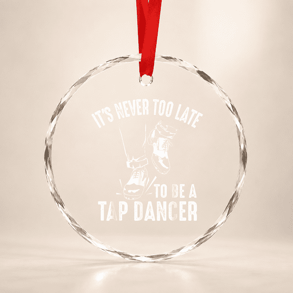 Tap Dancing Art Dancer Dance Classic Edition Glass Ornament